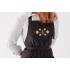 Apron with ethnic embroidery, Unisex, Unisize, Two front pockets, Extra-long waist-ties, Adjustable strap; Become your own Chef At-Home,