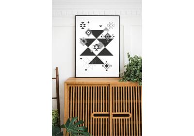 Ethnic downloadable print, Geometric print, Tribal art, Ethnic wall art, Printable art, Color White