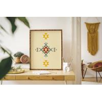 Ethnic downloadable print, Geometric print, Tribal art, Ethnic wall art, Printable art, Color Mellow Yellow